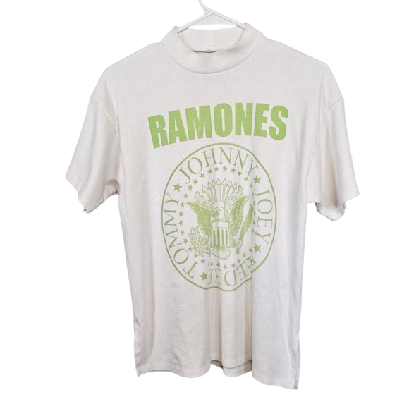 Ramones Graphic Mock Neck T-Shirt - Picture 2 of 8
